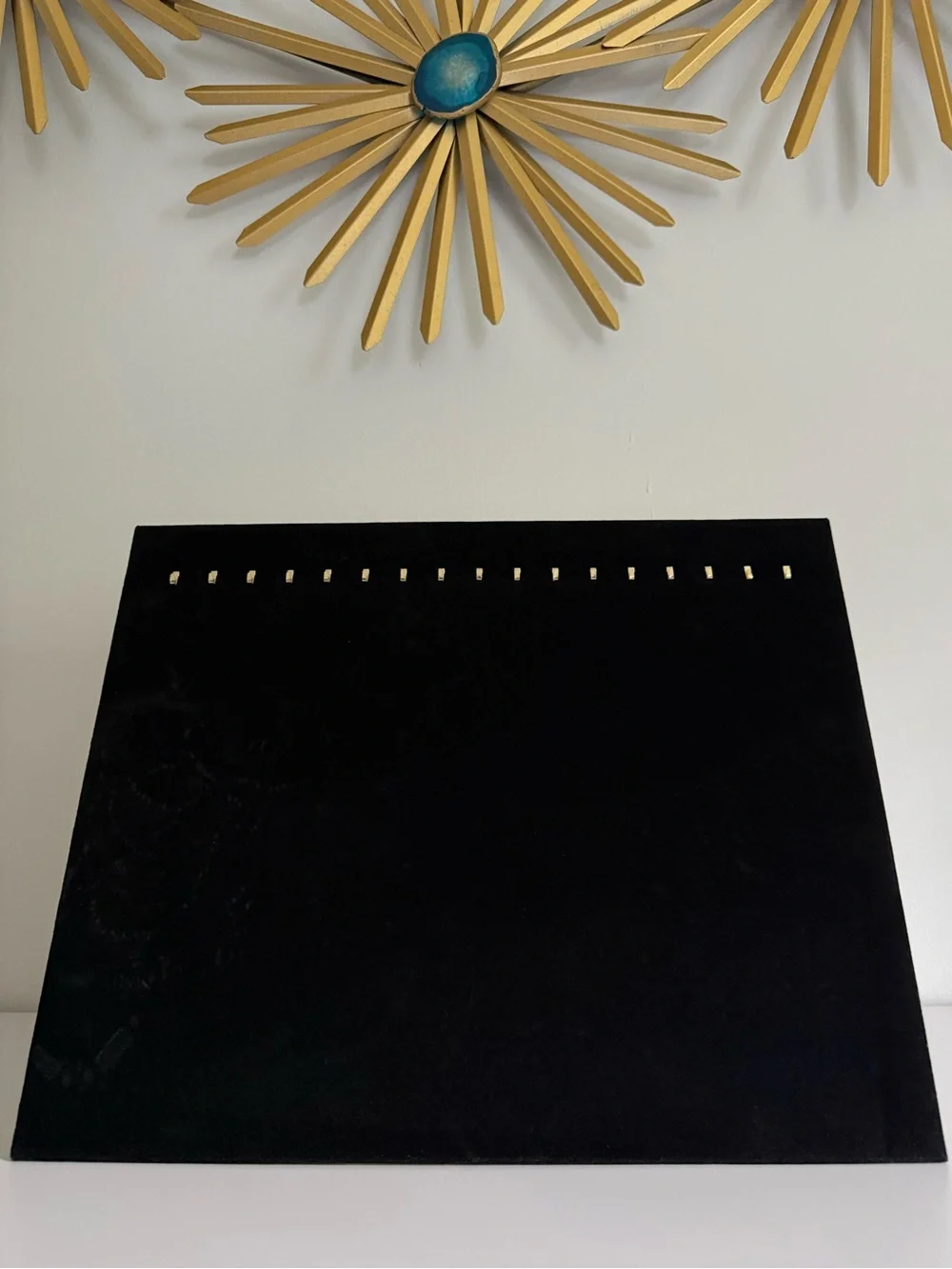 Black Velvet Jewelry Display Stand 17 Hooks Necklace Bracelet Holder Organizer